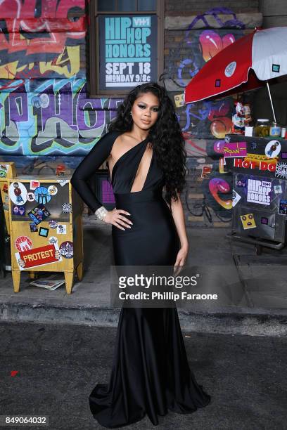 Destiny attends VH1's Hip Hop Honors: The 90's Game Changers at Paramount Studios on September 17, 2017 in Hollywood, California.