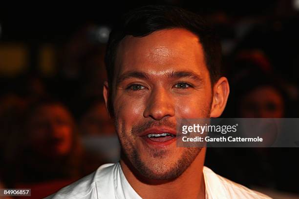 Singer Will Young arrives at the Brit Awards 2009 at Earls Court on February 18, 2009 in London, England.