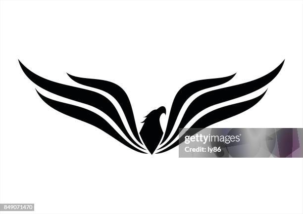 eagle icon - golden eagle stock illustrations
