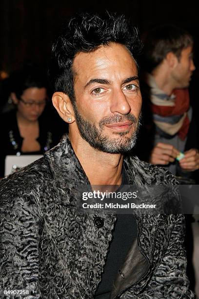 Designer Marc Jacobs attends the 1909 Victorinox Fall 2009 fashion show during Mercedes-Benz Fashion Week at the Celeste Bartos New York Public...