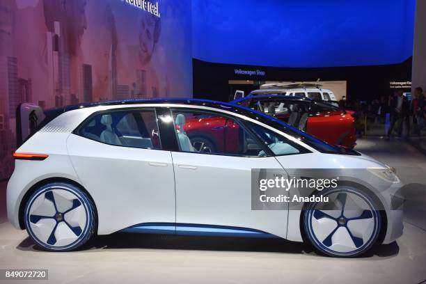 Volkswagen Concept model is displayed at the 67th International Frankfurt Motor Show in Frankfurt, Germany on September 18, 2017. Approximately one...