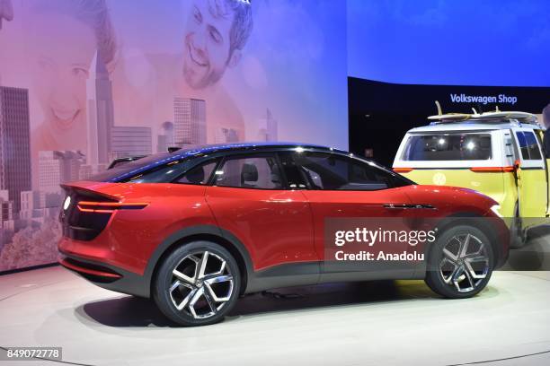 Volkswagen Concept model is displayed at the 67th International Frankfurt Motor Show in Frankfurt, Germany on September 18, 2017. Approximately one...