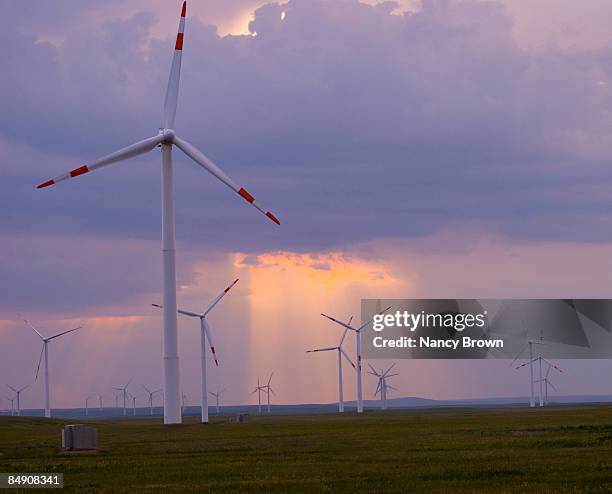 wind turbines in abaga banner, ximeng huitengha - xilinhot stock pictures, royalty-free photos & images