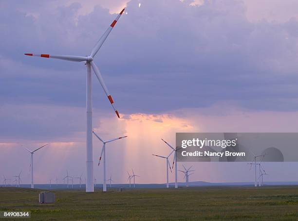 wind turbines in abaga banner, ximeng huitengha - xilinhot stock pictures, royalty-free photos & images