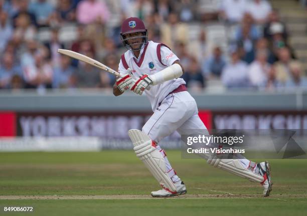 Kraigg Brathwaite of West Indies during Day One of the 3rd Investec Test Match between England and West Indies at Lord's Cricket Ground on September...