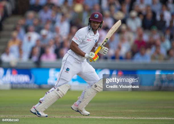 Kieran Powell of West Indies during Day One of the 3rd Investec Test Match between England and West Indies at Lord's Cricket Ground on September 7,...