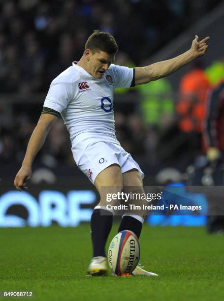 England's Freddie Burns during the QBE International at Twickenham Stadium, London.