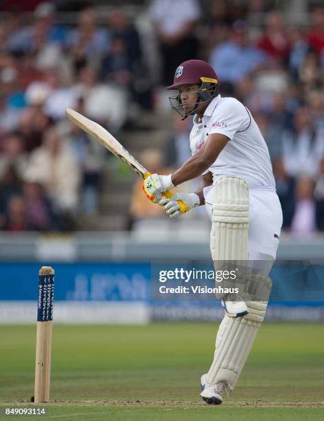 Kieran Powell of West Indies during Day One of the 3rd Investec Test Match between England and West Indies at Lord's Cricket Ground on September 7,...