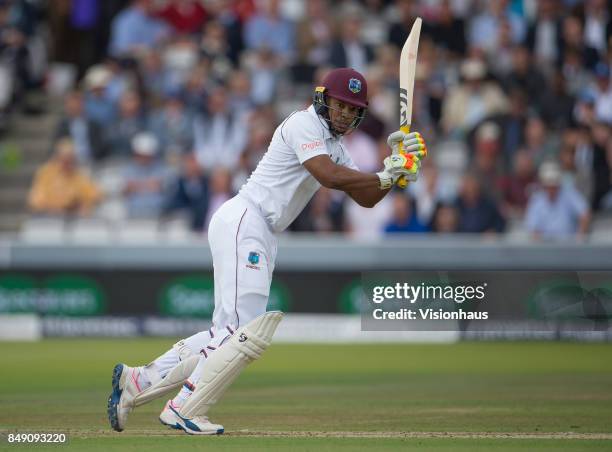 Kieran Powell of West Indies during Day One of the 3rd Investec Test Match between England and West Indies at Lord's Cricket Ground on September 7,...