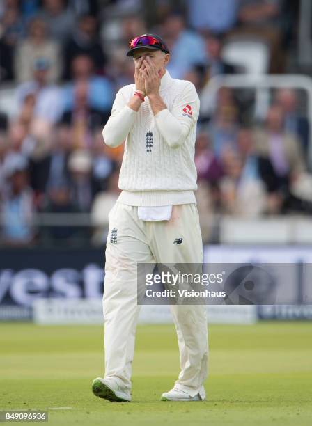 England Captain Joe Root during Day One of the 3rd Investec Test Match between England and West Indies at Lord's Cricket Ground on September 7, 2017...