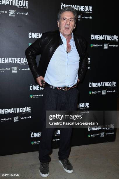 Daniel Auteuil attends the "Happy End" Paris Premiere at la cinematheque on September 18, 2017 in Paris, France.