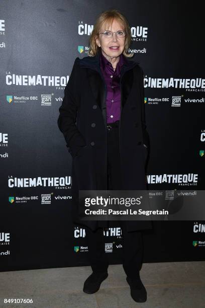 Bulle Ogier attends "Happy End" Paris Premiere at la cinematheque on September 18, 2017 in Paris, France.