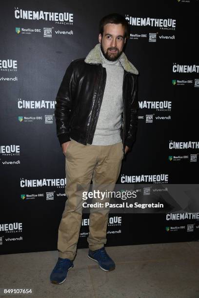 Gregoire Leprince-Ringuet attends the "Happy End" Paris Premiere at la cinematheque on September 18, 2017 in Paris, France.