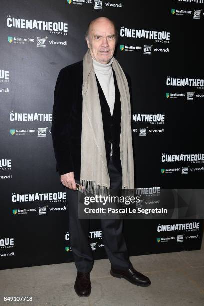 Didier Rappeneau attends "Happy End" Paris Premiere at la cinematheque on September 18, 2017 in Paris, France.