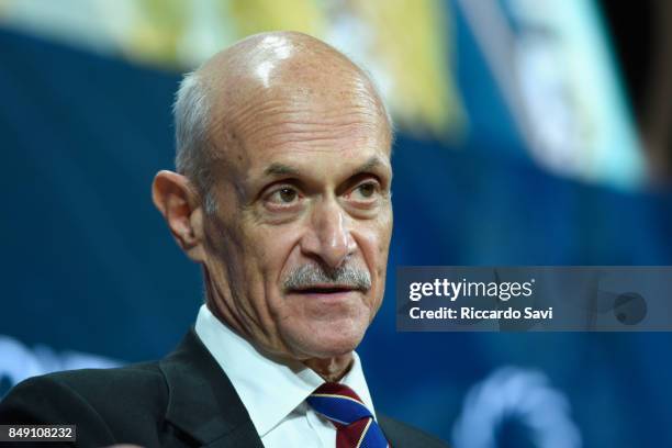 Michael Chertoff, Co-founder and Executive Chairman for The Chertoff Group speaks at The 2017 Concordia Annual Summit at Grand Hyatt New York on...