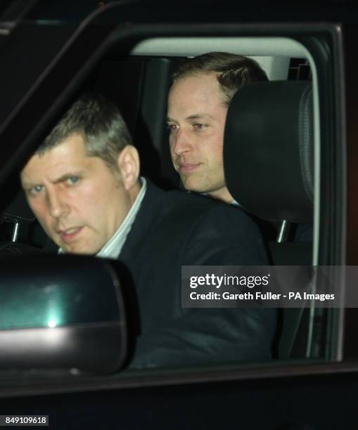 The Duke of Cambridge leaves the King Edward VII hospital in London after visiting his wife, the Duchess of Cambridge, who was admitted to the...