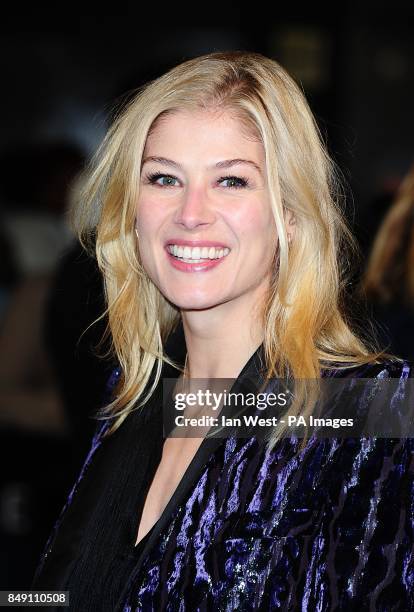 Rosamund Pike arrives at the premiere of Les Miserables at the Empire Leicester Square, London, UK