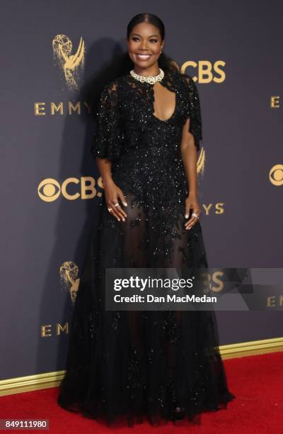 Gabrielle Union arrives at the 69th Annual Primetime Emmy Awards at Microsoft Theater on September 17, 2017 in Los Angeles, California.