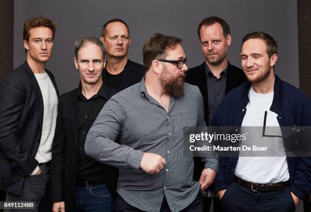 Alexander Fehling, Robert Schwentke, and Frederik Lau from the film 'The Captain' poses for a portrait during the 2017 Toronto International Film...