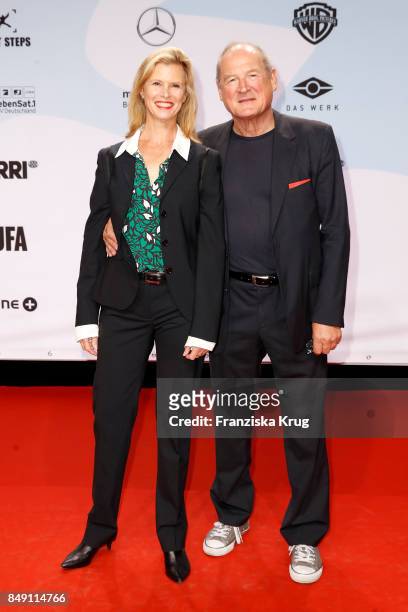 Leslie Malton and Burghart Klaussner attend the First Steps Award 2017 at Stage Theater on September 18, 2017 in Berlin, Germany.