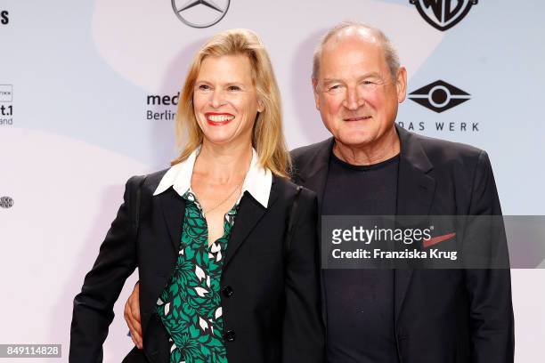 Leslie Malton and Burghart Klaussner attend the First Steps Award 2017 at Stage Theater on September 18, 2017 in Berlin, Germany.