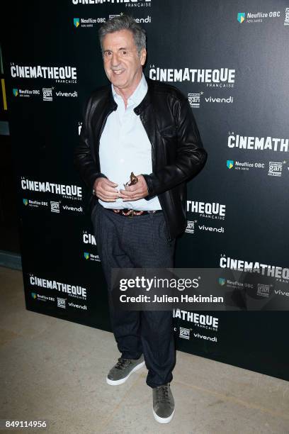 Daniel Auteuil attends "Happy End" Paris Premiere at la cinematheque on September 18, 2017 in Paris, France.