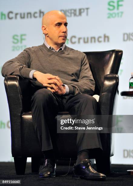 Founder of DST Global Yuri Milner speaks onstage during TechCrunch Disrupt SF 2017 at Pier 48 on September 18, 2017 in San Francisco, California.