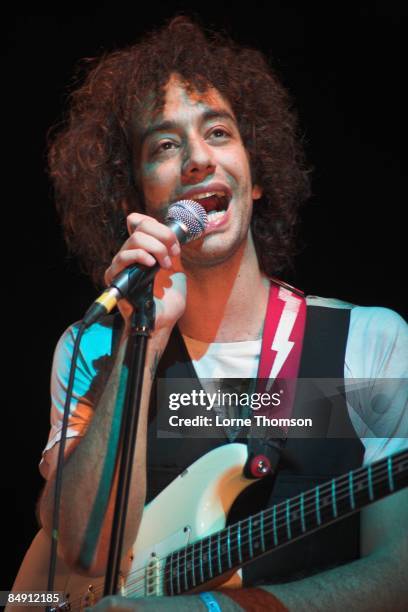 Albert Hammond Jnr performs onstage during the Latitude Festival on July 13,2007 in Henham Park near Southwold, England.