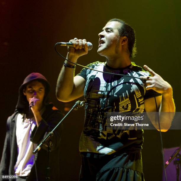 Photo of TRYBEZ and FAISAL and Paulo GOUDE, Paulo Goude and Faisal performing on stage