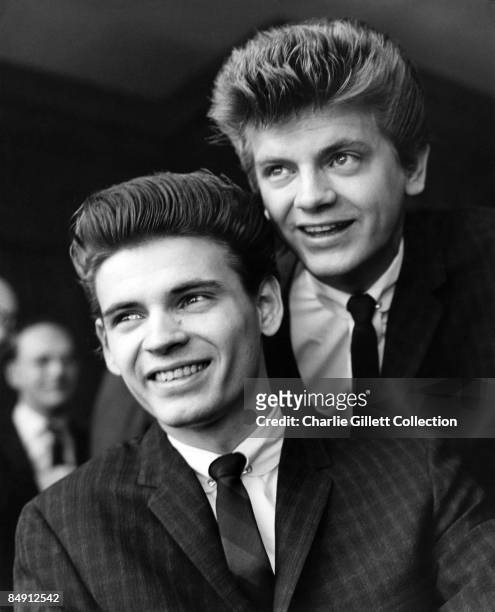 Photo of Phil EVERLY and Don EVERLY and EVERLY BROTHERS; posed - L-R: Don Everly & Phil Everly,