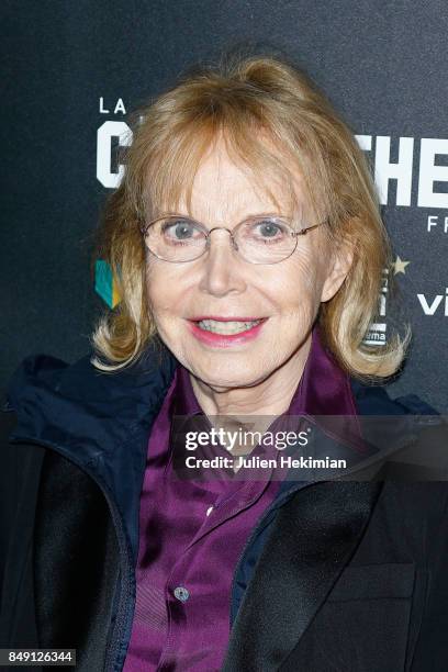 Bulle Ogier attends "Happy End" Paris Premiere at la cinematheque on September 18, 2017 in Paris, France.