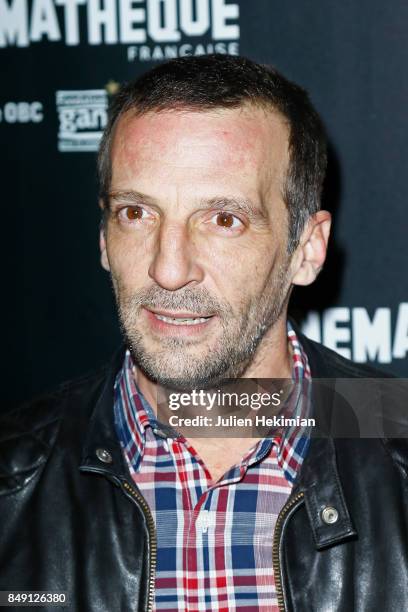 Mathieu Kassovitz attends "Happy End" Paris Premiere at la cinematheque on September 18, 2017 in Paris, France.