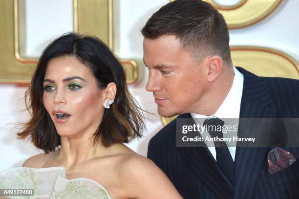 Channing Tatum and Jenna Dewan attend the 'Kingsman: The Golden Circle' World Premiere held at Odeon Leicester Square on September 18, 2017 in...