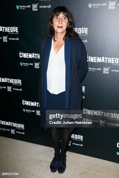 Sylvie Pialat attends "Happy End" Paris Premiere at la cinematheque on September 18, 2017 in Paris, France.