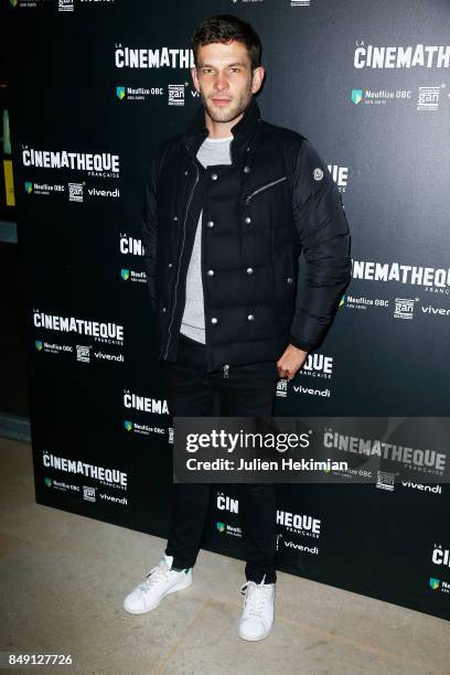 Arnaud Valois attends "Happy End" Paris Premiere at la cinematheque on September 18, 2017 in Paris, France.