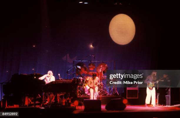 Photo of WEATHER REPORT, L-R: Joe Zawinul, Wayne Shorter, Jaco Pastorius - performing live onstage