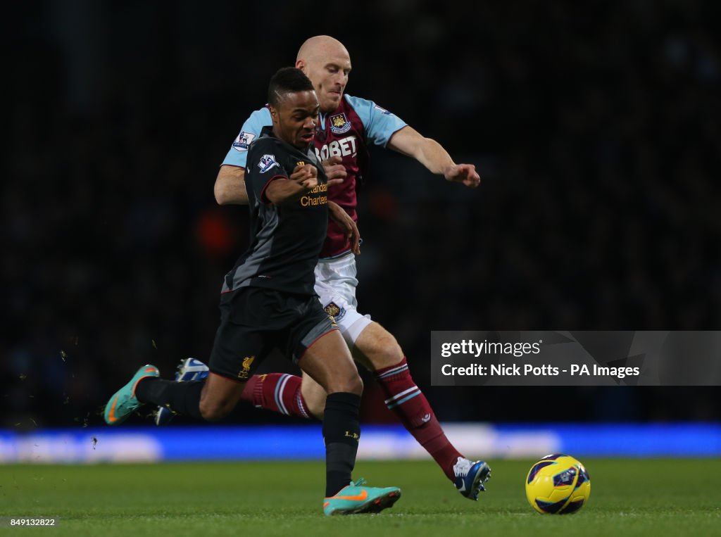 Soccer - Barclays Premier League - West Ham United v Liverpool - Upton Park