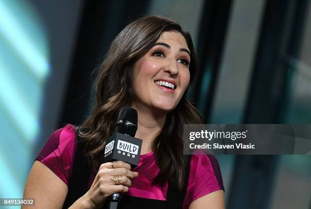 Actress D'Arcy Carden discusses the NBC comedy "The Good Place" at Build Studio on September 18, 2017 in New York City.