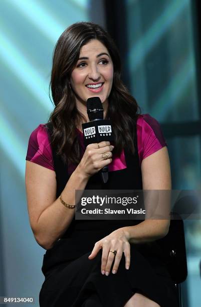 Actress D'Arcy Carden discusses the NBC comedy "The Good Place" at Build Studio on September 18, 2017 in New York City.