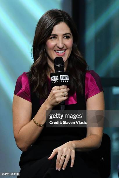 Actress D'Arcy Carden discusses the NBC comedy "The Good Place" at Build Studio on September 18, 2017 in New York City.