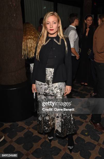 Kate Foley attends the BFC Vogue Fashion Fund and JD.COM cocktail party hosted by Caroline Rush and Xia Ding at the Mandrake Hotel on September 18,...