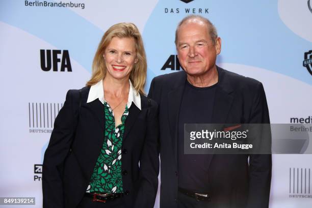 Leslie Malton and Burkhard Klaussner attend the 'First Steps Awards 2017' at Stage Theater on September 18, 2017 in Berlin, Germany.