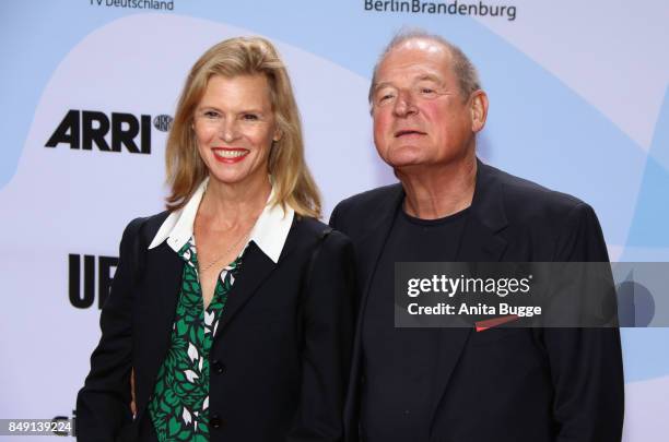 Leslie Malton and Burkhard Klaussner attend the 'First Steps Awards 2017' at Stage Theater on September 18, 2017 in Berlin, Germany.