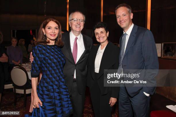 Jean Shafiroff, Judge Jonathan Lippman, Ana Oliveira and Greg Berman attend the Luncheon for NY Women's Foundation Hosted by Jean Shafiroff at Le...