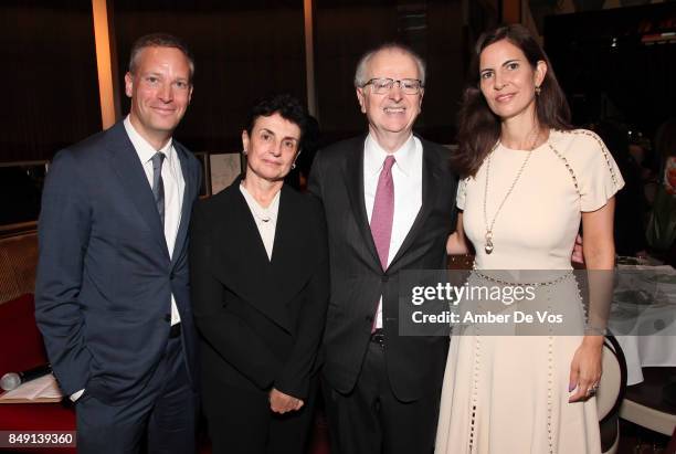 Greg Berman, Ana Oliveira, Judge Jonathan Lippman and Michele Penzer attend the Luncheon for NY Women's Foundation Hosted by Jean Shafiroff at Le...