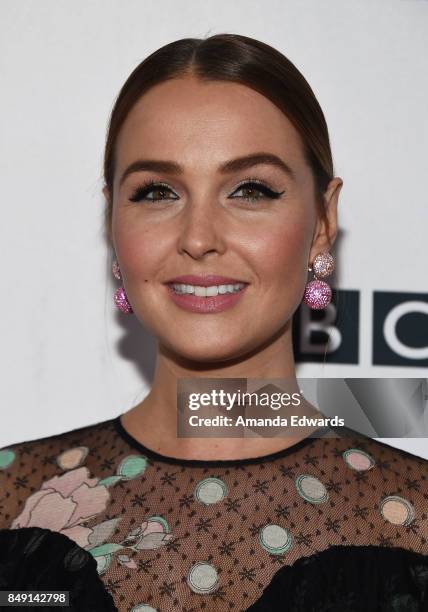 Actress Camilla Luddington arrives at the BBC America BAFTA Los Angeles TV Tea Party 2017 at The Beverly Hilton Hotel on September 16, 2017 in...