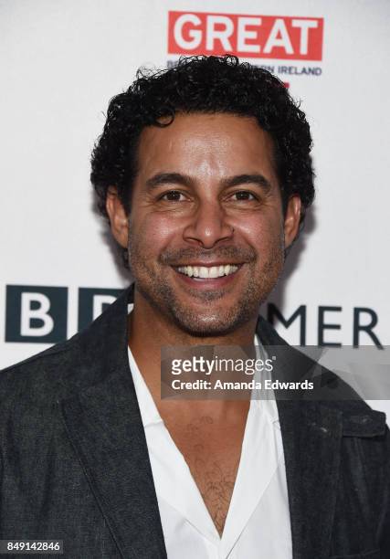 Actor Jon Huertas arrives at the BBC America BAFTA Los Angeles TV Tea Party 2017 at The Beverly Hilton Hotel on September 16, 2017 in Beverly Hills,...