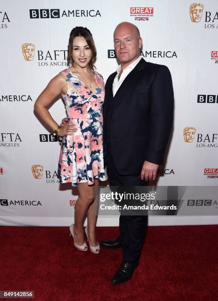 Actress Nicola Posener and producer Jason Haigh-Ellery arrive at the BBC America BAFTA Los Angeles TV Tea Party 2017 at The Beverly Hilton Hotel on...