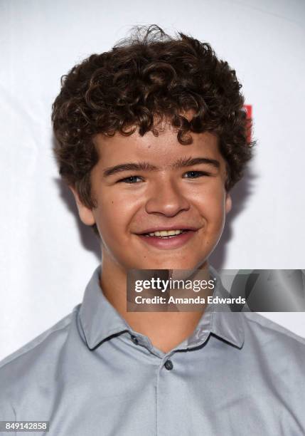 Actor Gaten Matarazzo arrives at the BBC America BAFTA Los Angeles TV Tea Party 2017 at The Beverly Hilton Hotel on September 16, 2017 in Beverly...