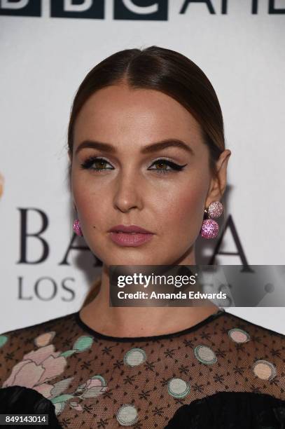 Actress Camilla Luddington arrives at the BBC America BAFTA Los Angeles TV Tea Party 2017 at The Beverly Hilton Hotel on September 16, 2017 in...